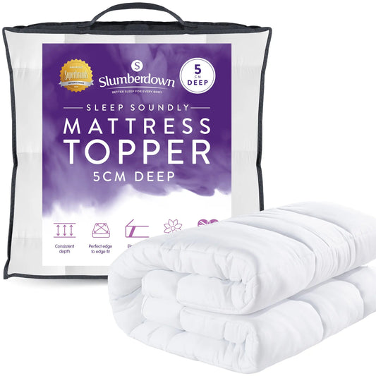 Sleep soundly 5cm Mattress Topper Slumberdown