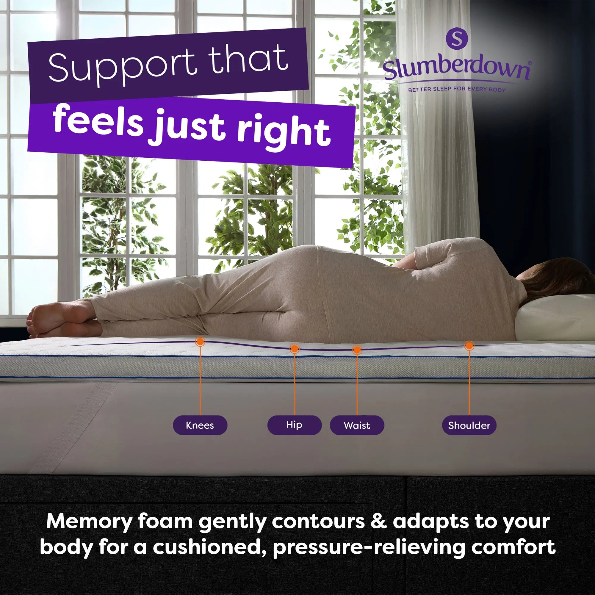 Memory Foam Gel Mattress Topper Slumberdown