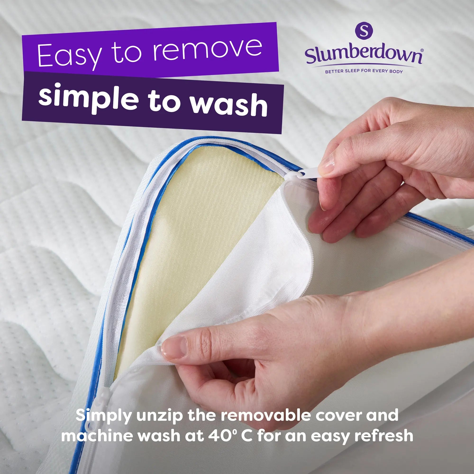 Memory Foam Gel Mattress Topper Slumberdown