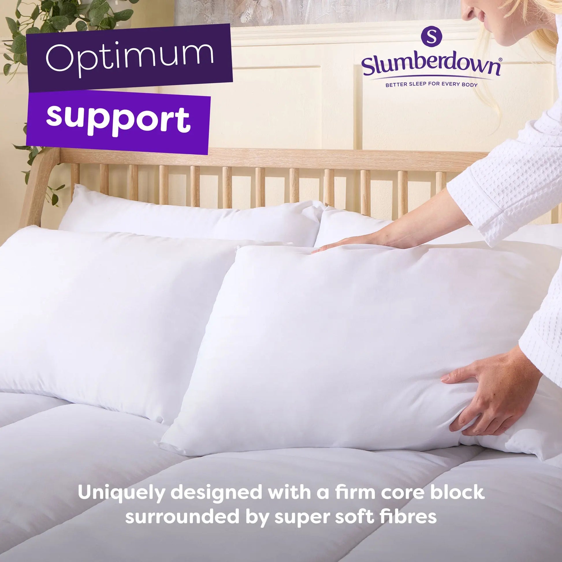 Cosy Nights Super Support Pillow Slumberdown