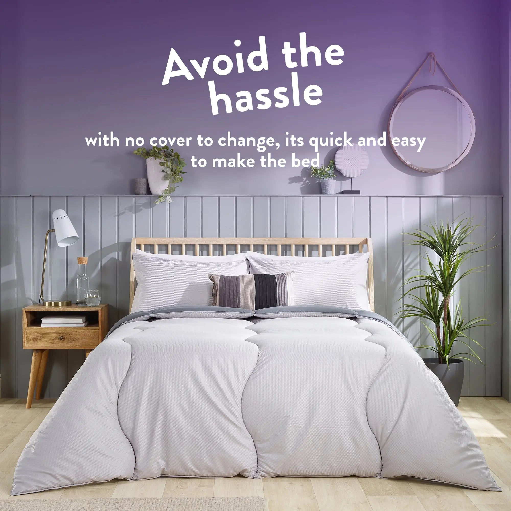 Coverless Comfort 10.5 TOG Embossed Duvet + Pillow Case Slumberdown