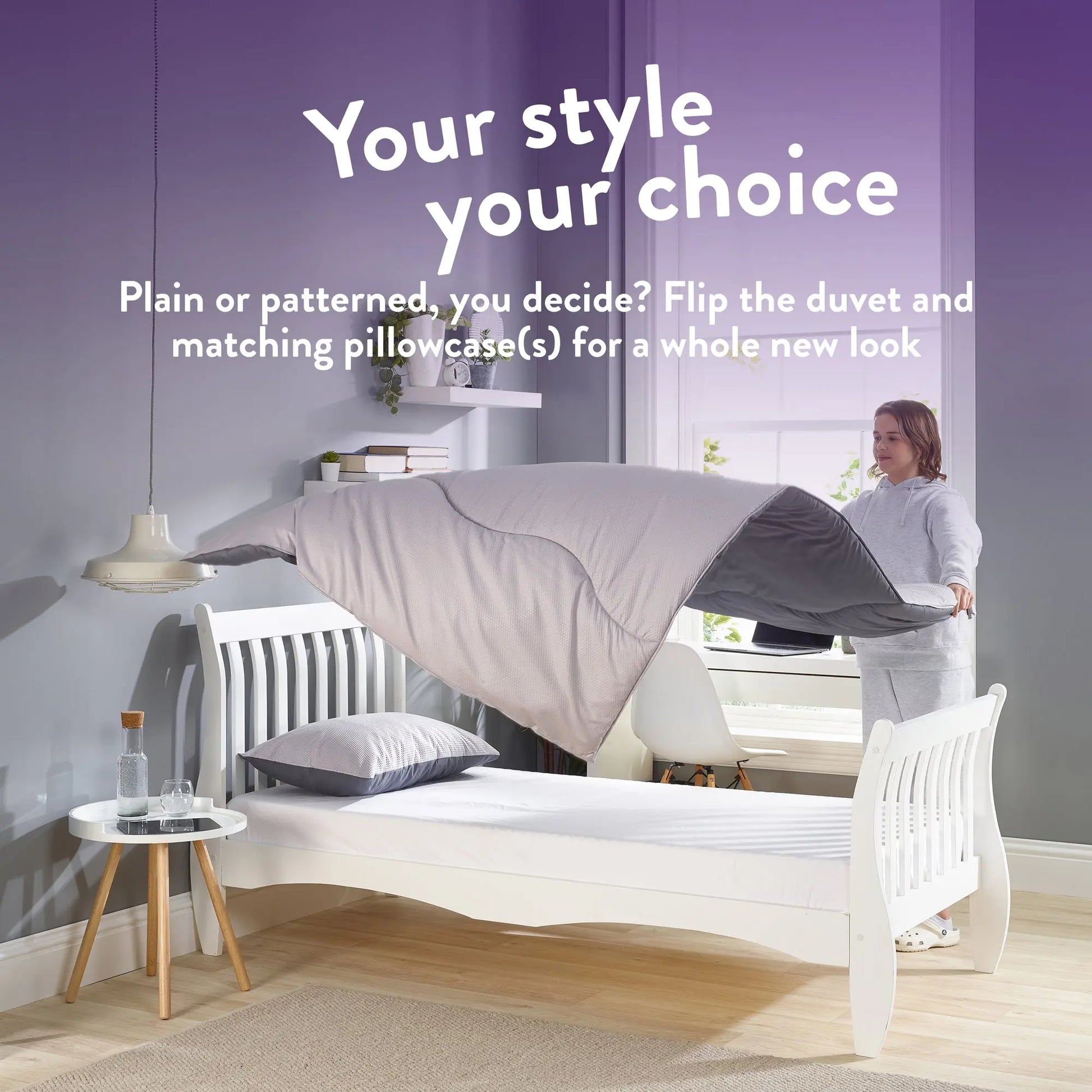 Coverless Comfort 10.5 TOG Embossed Duvet + Pillow Case Slumberdown