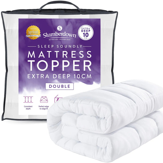 Sleep Soundly 10cm Extra Deep Mattress Topper Slumberdown