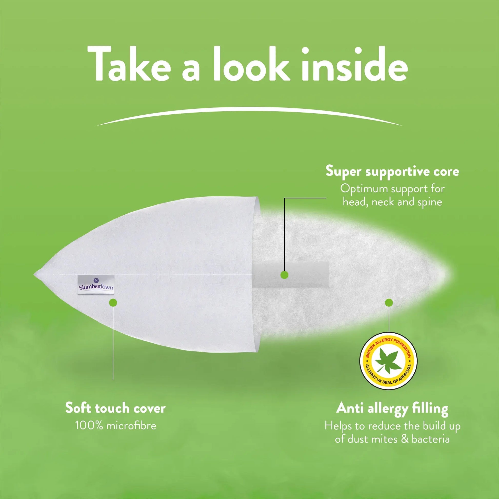 Anti Allergy Super Support Pillow Slumberdown